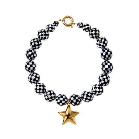 TIMELESS PEARLY Колье Pvc Ball Necklace With Star Charm