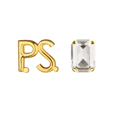 PHENOMENAL STUDIO Серьги P.S. Crystal Gold Earrings