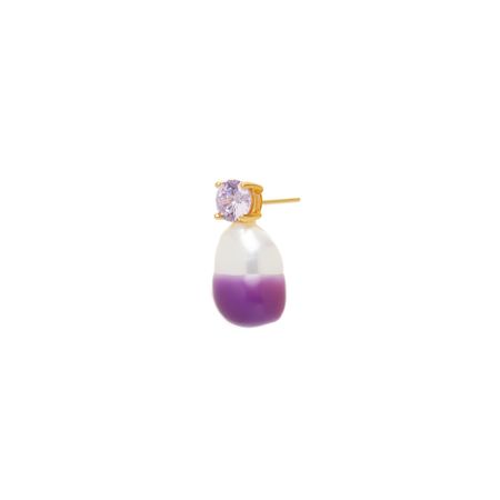 WILHELMINA GARCIA Серьга Swan Lake Pearl Earring – Purple kami garcia margaret stohl dangerous deception
