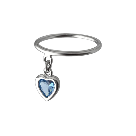 MOONSWOON Кольцо Mini Heart Ring - Blue