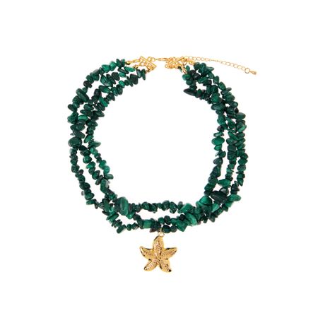HOLLY JUNE Колье Under The Sea Necklace - Malachite