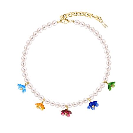 KOTLO STUDIO Колье Secret Garden Gold-Beige Necklace