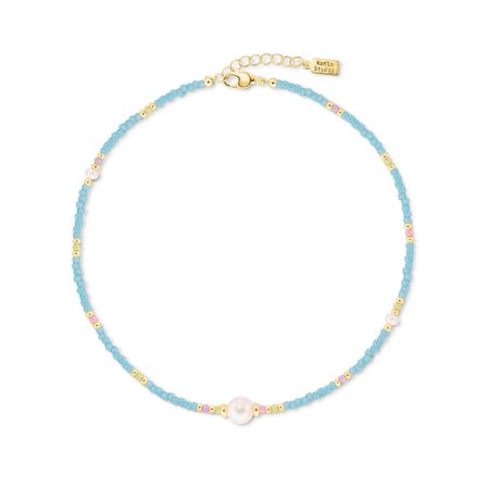 KOTLO STUDIO Колье Pearl Touch Gold-Blue Necklace