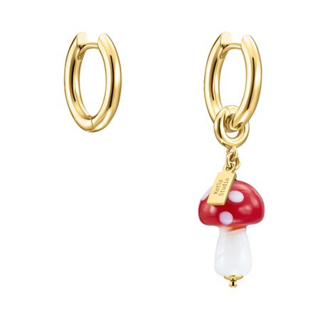 KOTLO STUDIO Серьги Mushroom Gold-Red Earrings