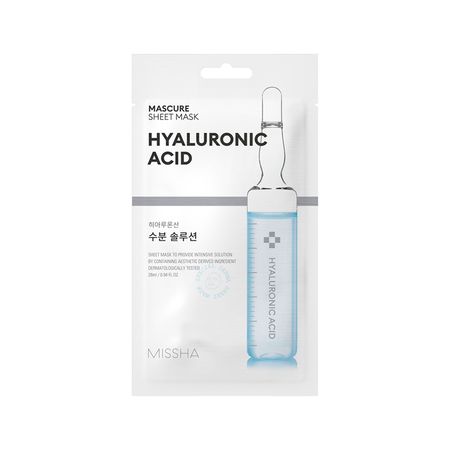 Маска для лица MISSHA MASCURE увлажняющая с гиалуроновой кислотой для сухой кожи 28 мл