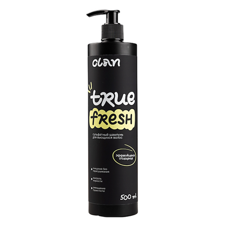 Шампунь для волос CLAN CLAN Шампунь для кудрявых и вьющихся волос TRUE FRESH