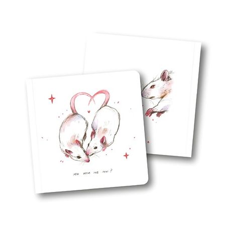 Блокнот ОПРОКИНУТЫЙ ЛЕС Блокнот в точку квадратный 'крысята'