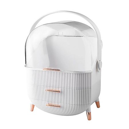 Кейс JOLI ANGEL Органайзер для косметики SR-502 бирюзовый 2 ящика +полочка для флаконов