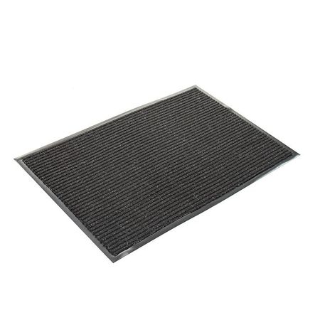 коврик Стандарт 90х120см влаговпитывающий ребристый полиэстер, ПВХ черный