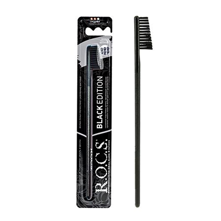 Щетка зубная R.O.C.S. Black Edition средняя наталья дмитриевна калинина тонкая нить предназначения