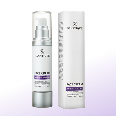 Крем для лица SANATIQUE Крем для лица антивозрастной с пептидами