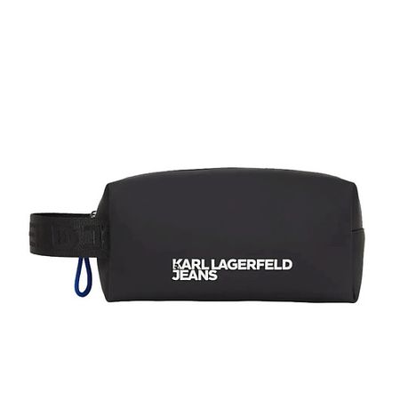 Сумка KARL LAGERFELD Косметичка из лакированной кожи с портретом Карла