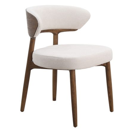 стул ORBY 600х595х775мм дерево/ткань бежевый/темно-коричневый