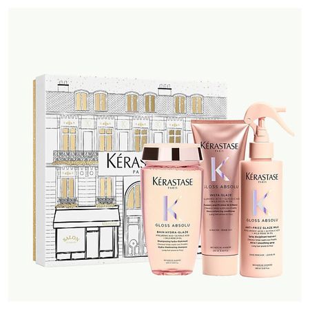 Набор для ухода за волосами KERASTASE Набор Gloss Absolu Light X-Mas Set: Шампунь + Кондиционер + Спрей
