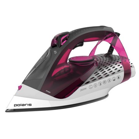 утюг POLARIS PIR 2860AK 2800 Вт 270 г/мин черный/розовый