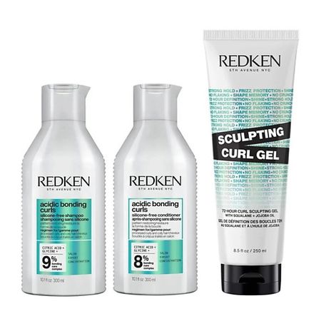 Набор для ухода за волосами REDKEN Набор Acidic Bonding Curls Bundle: шампунь + кондиционер + гель для укладки