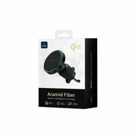 Автомобильный держатель Wiwu CH-325 Aramid Fiber MagSafe 15W в воздуховод для смартфона (Black)