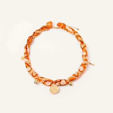 HOLLY JUNE Колье Bandana Necklace - Orange