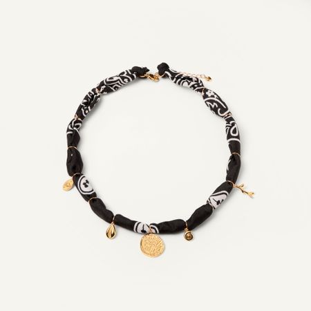 HOLLY JUNE Колье Bandana Necklace - Black