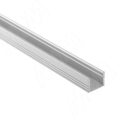 Профиль SM3, накладной увеличенной высоты, серебро,  16х12мм, L-2000 (LSP-SM3-ALU-2000-0)