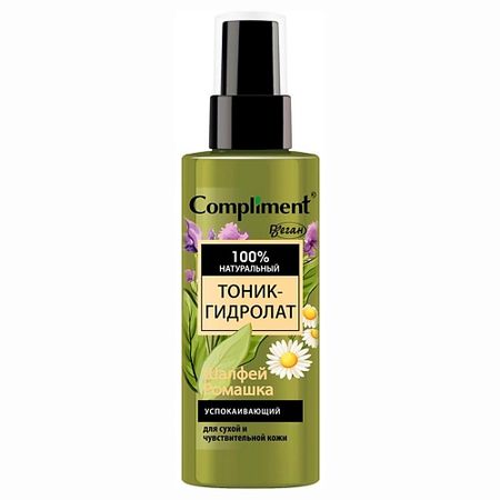 Тоник для лица COMPLIMENT Тоник-гидролат Шалфей и Ромашка успокаивающий