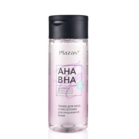 Тоник отшелушивающий PLAZAN Тоник для лица с АНА/ВНА кислотами для проблемной кожи