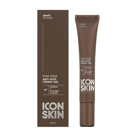 Крем-гель для кожи вокруг глаз ICON SKIN EYES YOGA от отеков с кофеином и противоотечным пептидом 20 мл