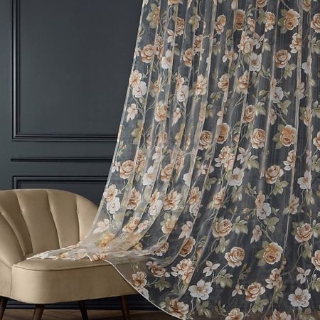 Штора ARYA HOME COLLECTION Тюль Вуаль Roza ШхВ 300х250 3