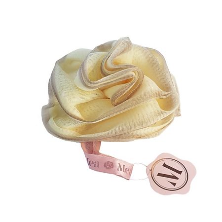 Мочалка MEA Губка-цветок для душа желтая