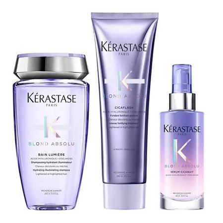 Набор для ухода за волосами KERASTASE Набор Blond Absolu: Шампунь Bain Lumiere + Кондиционер + Сыворотка