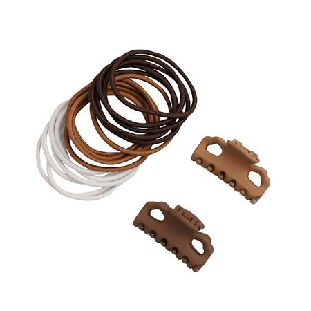 Набор резинок для волос KOSMOSHTUCHKI Набор 2 краба + 18 резинок