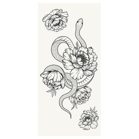 Тату MESHU Временные тату 3 штуки