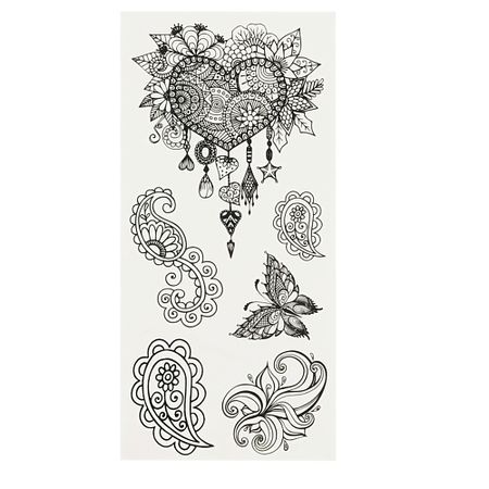 Тату MESHU Временные тату 6 штук