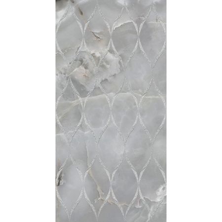 декор настенный AZORI Lux topaz 31,5х63 серый