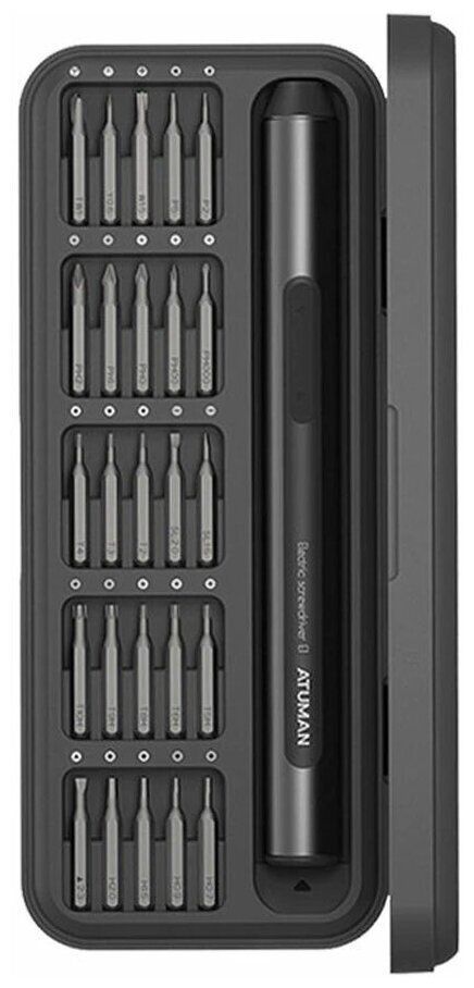 Электрическая отвертка Xiaomi DUKA Е1 Electric Precisoon Screwdriver Set 25 в 1 (черный)