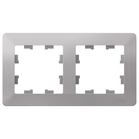 рамка 2 поста SYSTEME ELECTRIC Atlas Design AIR алюминий