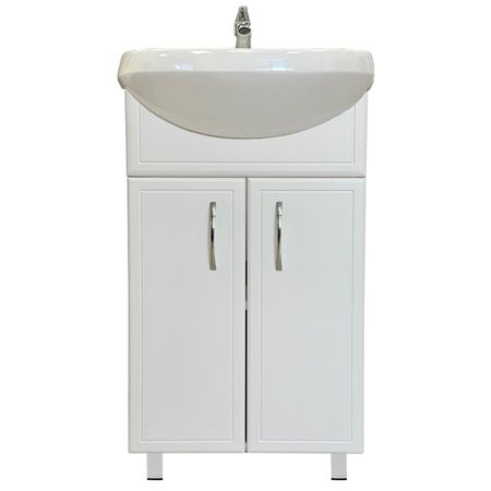 тумба с раковиной напольная GRADEONIKA Посейдон белая матовая 50 см