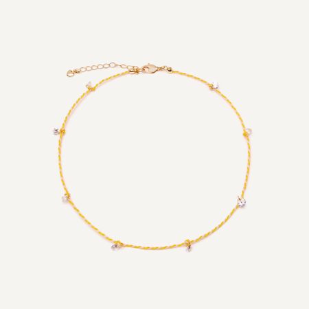 HOLLY JUNE Колье Your Color Knitted Necklace