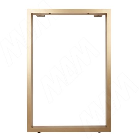 Пилар опора для стола П-образная, 60х30, 595xH870 (+10 мм), золото матовое (П60X30/595X870 GL)