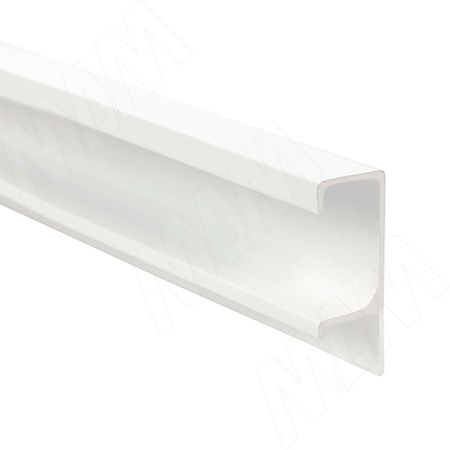 Профиль-ручка крепление саморезами для фасада 16мм, белый матовый (краска RAL9016), L-3000мм (PH.RU26.3000.WHM PR)