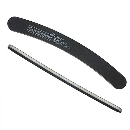 Пилка для ногтей SUNSHINE Набор пилок BLACK бумеранг 100/180 C10BK