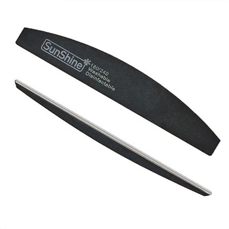 Пилка для ногтей SUNSHINE Набор пилок BLACK луна 180/240 C9BK