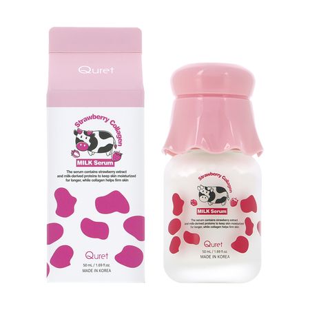 Сыворотка для лица QURET с экстрактом клубники и коллагеном 50 мл