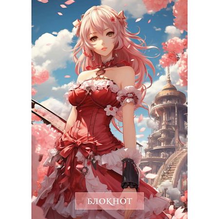 Блокнот ЭКСМО Блокнот в клетку. Аниме (А4, 48 л., на пружине)