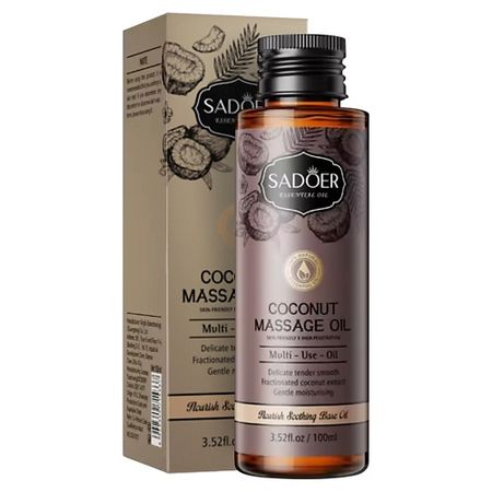 Массажное масло SADOER Массажное масло питательное и успокаивающее с кокосом