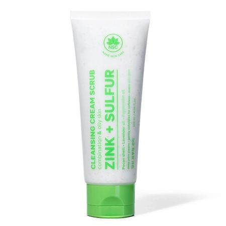 Скраб для лица NAME SKIN CARE Крем-скраб с Цинком и Серой для комбинированной и жирной кожи лица