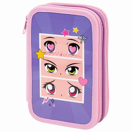 Пенал ПИФАГОР Пенал  Аниме глаза для карточек аниме кролики инь и ян