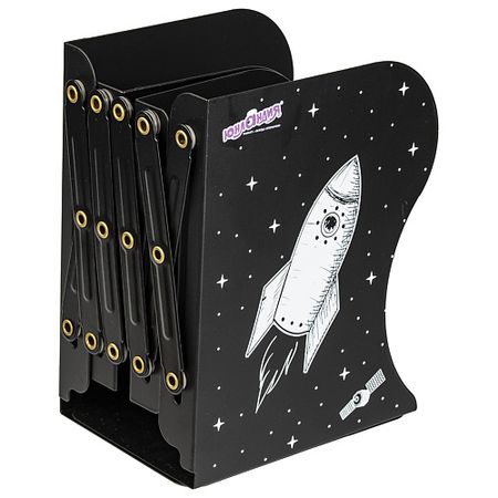 Органайзер для канцелярии ЮНЛАНДИЯ Подставка для книг раздвижная  Космос