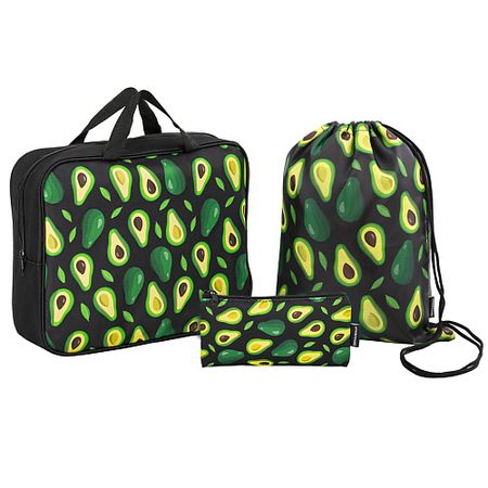 Папка для бумаг BRAUBERG Папка на молнии с ручками Avocado