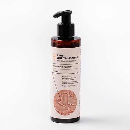 Гель для умывания ВКУСВИЛЛ Гель для умывания себорегулирующий с миндальной кислотой и папаином